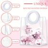 Plastic Gift Bag with Handle Clear Wedding Anniversary Birthday Gift Bag Wrapping Shower Jewelry Making Display Packing Supplies