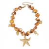 Sea Series Starfish Beaded Necklace Charm Natural Shell Shell Beaded Chain  Beach