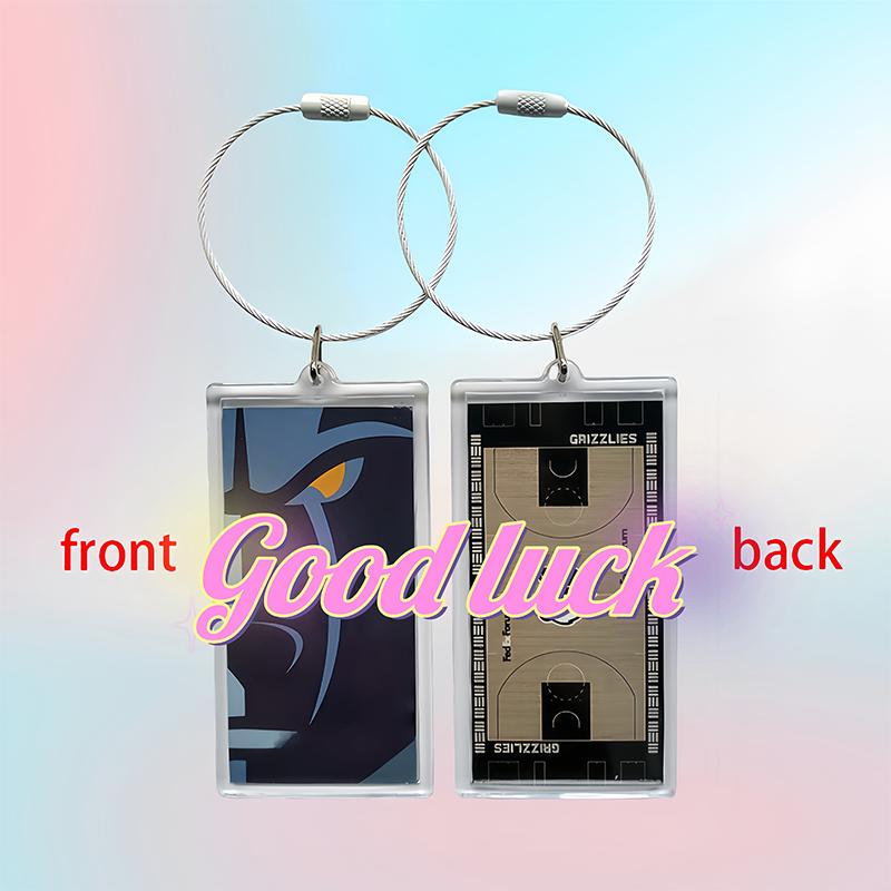 Sports Backpack Handbag Team Keychain Idol Star Basketball Court Keychain