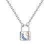 New Sterling copper Moon Protective Hand Pendant Chain Necklace 925 copper Charm Necklace for Women Fine Zircon Gift
