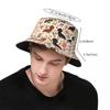 Summer Beach Getaway Headwear Dachshund Dogs Florals Merch Bob Hat Trendy Sun Hat Panamka Fishing Fisherman Caps Outdoor