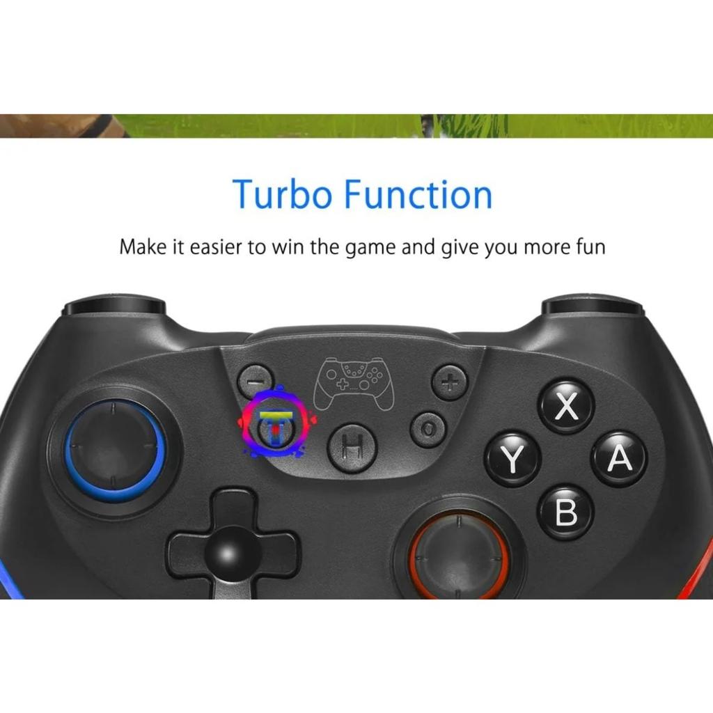 Wireless Gamepad with Adjustable Turbo and Dual Vibration Functions for Switch/Switch Lite/Switch OLED