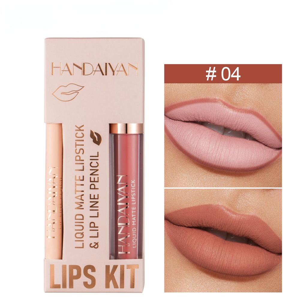 Matte Nude Brown Lipliner Pencil Lipsticks 12 Colors Lip Contour Kit Waterproof Non-sticky Sexy Velvet Red Lipgloss Makeup Tool