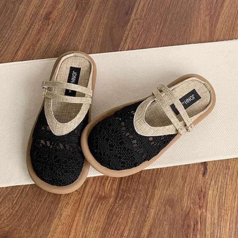 Pregnant women's shoes summer outer wear bag head sandals women's summer non-slip foot swelling cold slippers during pregnancy third trim