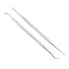 2pcs Ingrown Toenail File Lifter Professional Double Sided Stainless Steel Ingrown Toenail Cleaner Tool