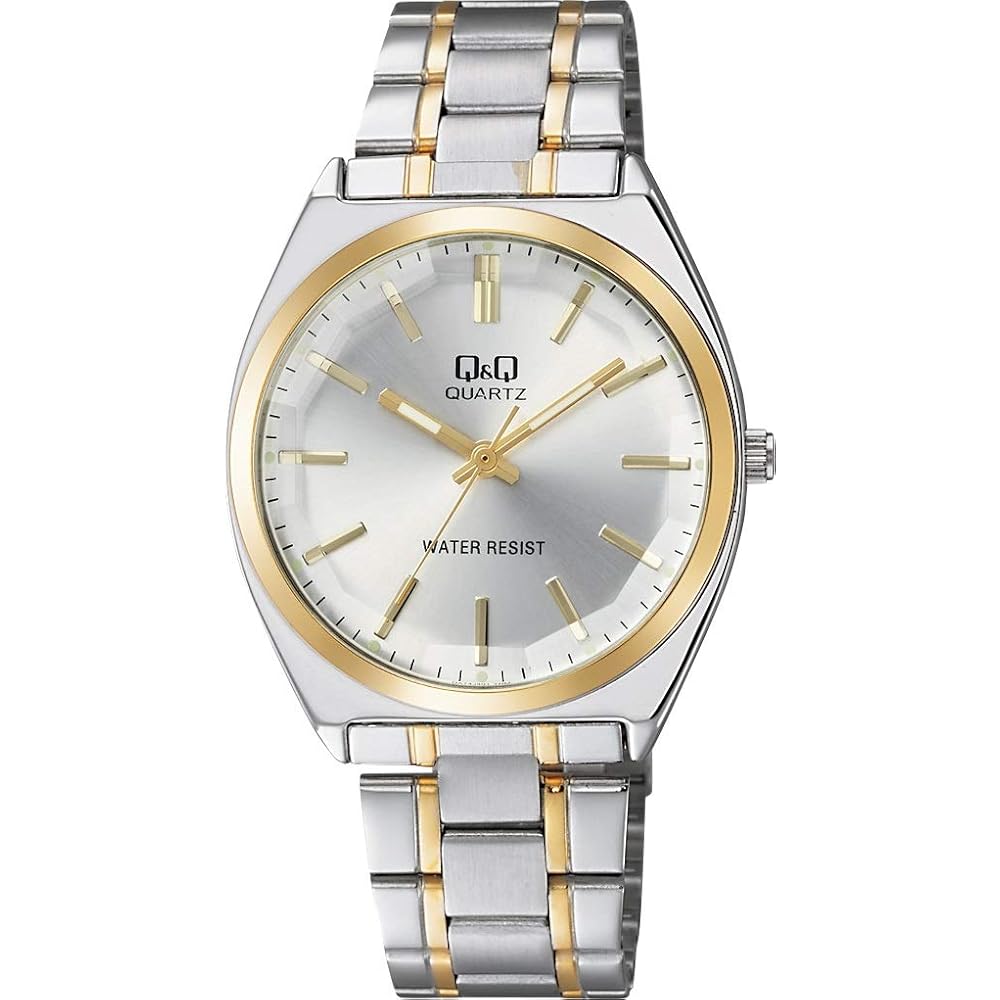 

Citizen Q&Q Analog Waterproof Watch Metal Band QB78-401 Men s Silver