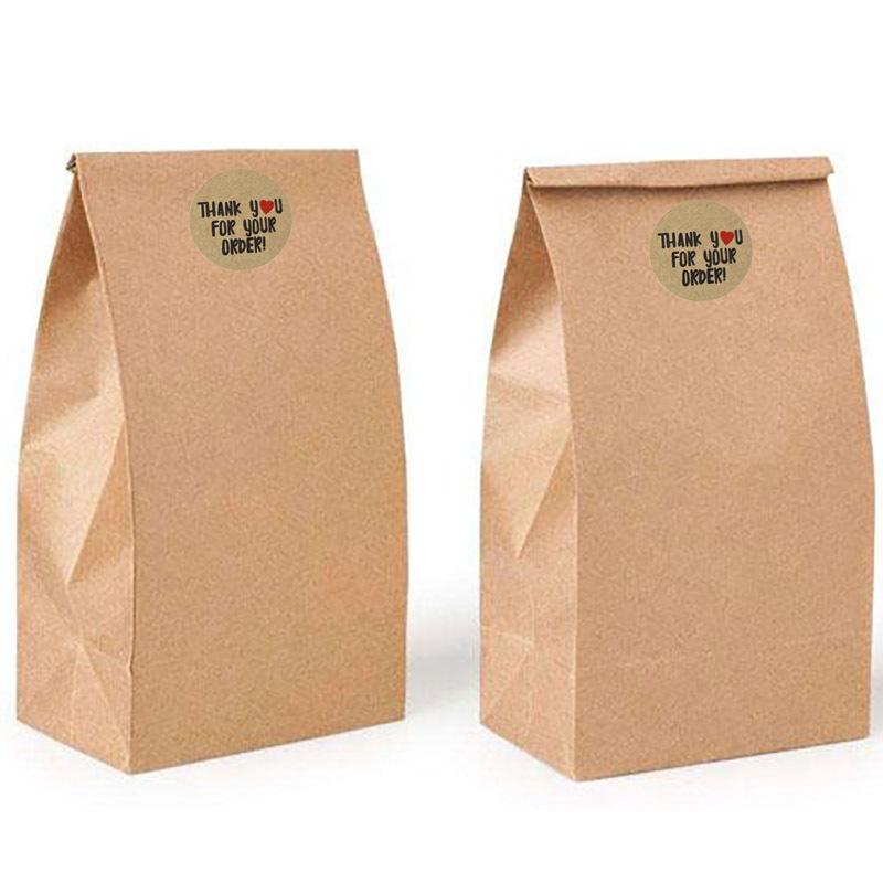 2Rolls  Kraft Paper Thank You Sticker 1 Inch   Seal Label  Stickers Scrapbooking  sticker maker