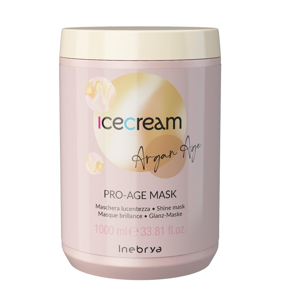 Inebrya Ice Cream Argan Age Shine Mask with Argan Oil, 1000ml