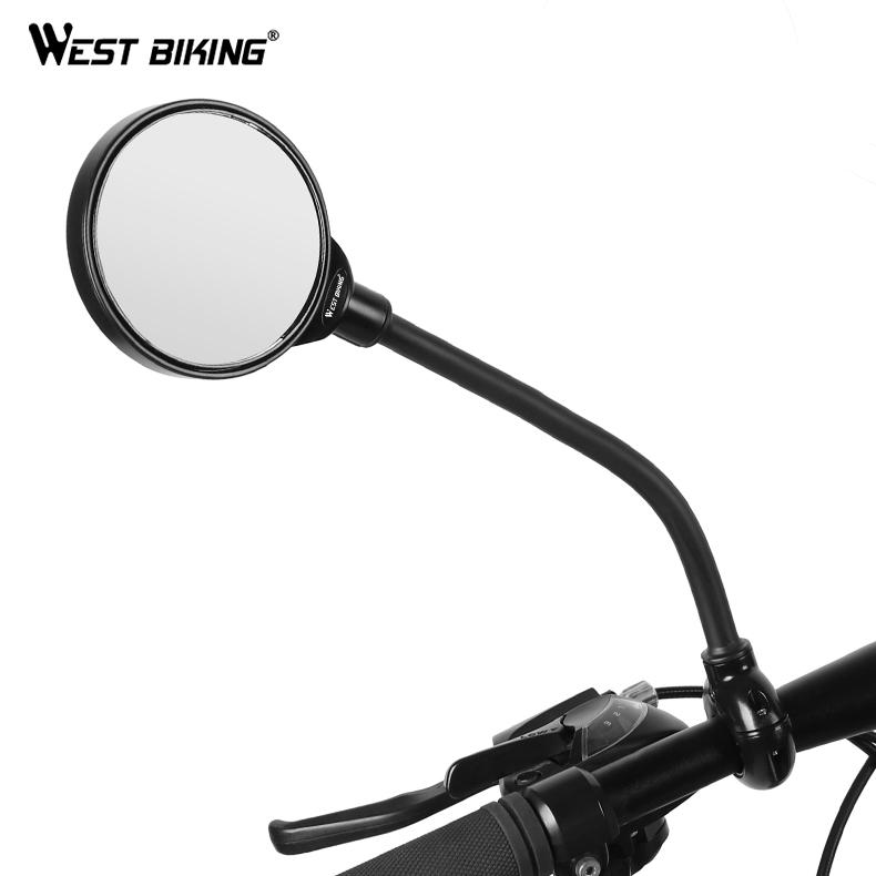 WEST BIKING Cycling Aluminium Frame Tires Mirror Other Bicycle Accessories Cycling Bicicleta Bike Bicycle Rearview Mirror чёрный