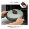 Microwave Grill Pan, Pale Aqua, 21cm Inner Diameter, Wavy Plate, 6-in-1 Cooking Utensil, with Silicone Mittens, Toffy [Parallel Import]