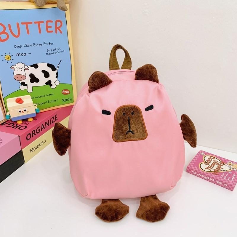 Capybara Cartoon Backpack Kindergarten Lightweight Travel Bag Gift Children