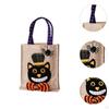 Halloween Gift Bag with Handle, Reusable Candy Bag, Pumpkin Festival Basket for Kids