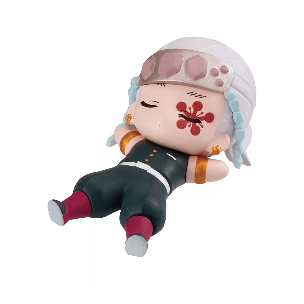 

Genuine Gacha Scale Model Demon Slayer Sleeping Position Doll Cute Tabletop Decor Tokitou Muichirou Action Figure Toys Poseable Articulated Detailed