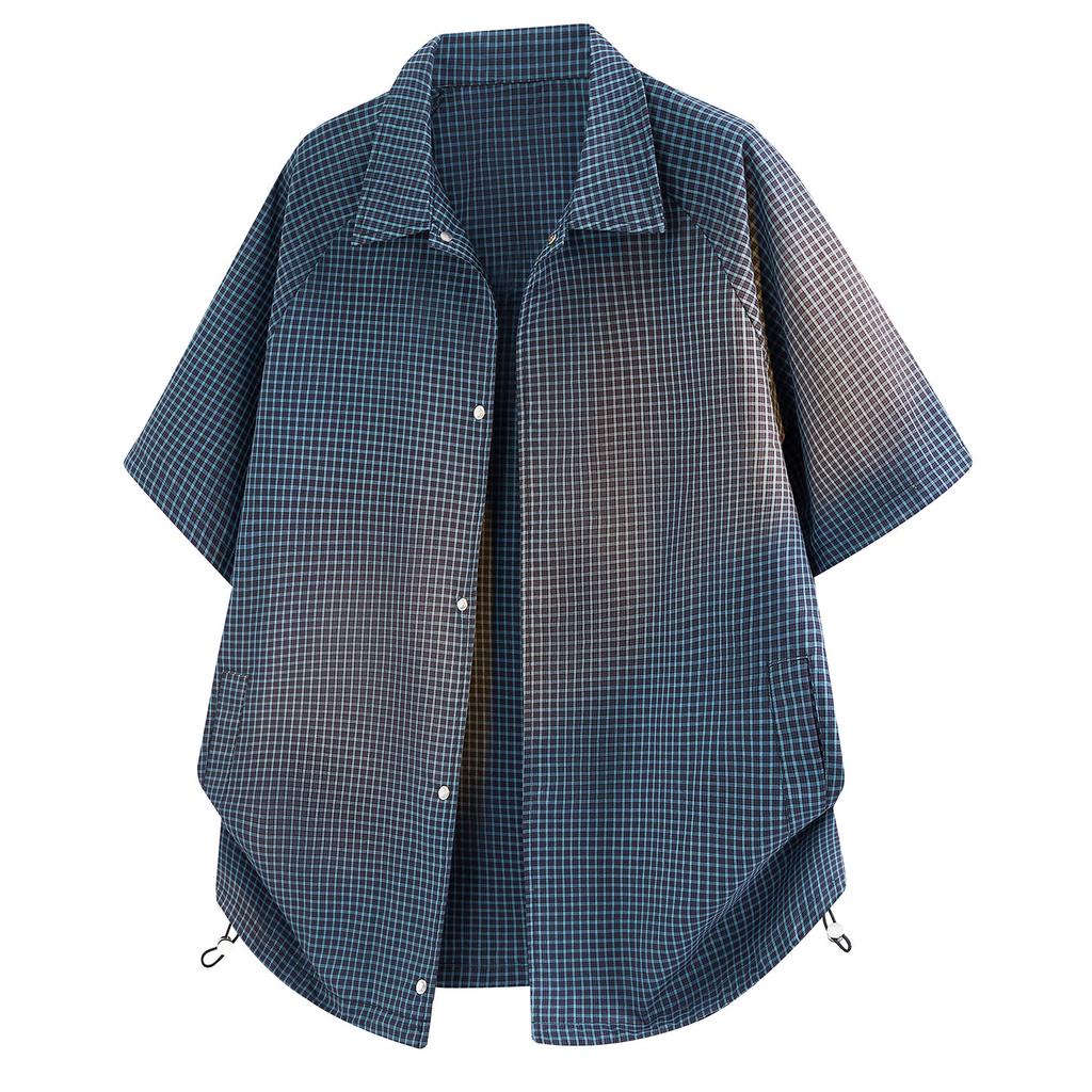 Shirt Men's Summer Half-sleeved Shirt Men's Lapel Trendy Cotton Shirt Loose Shirt Short-sleeved