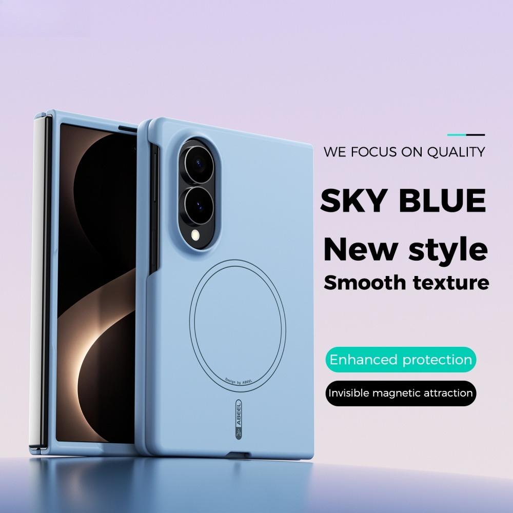 Original Liquid Silicone for Magsafe Case for Samsung Galaxy Z Fold 8 Ultra Fold8 Camera Protect Skin-friendly Soft Cover ZFold8