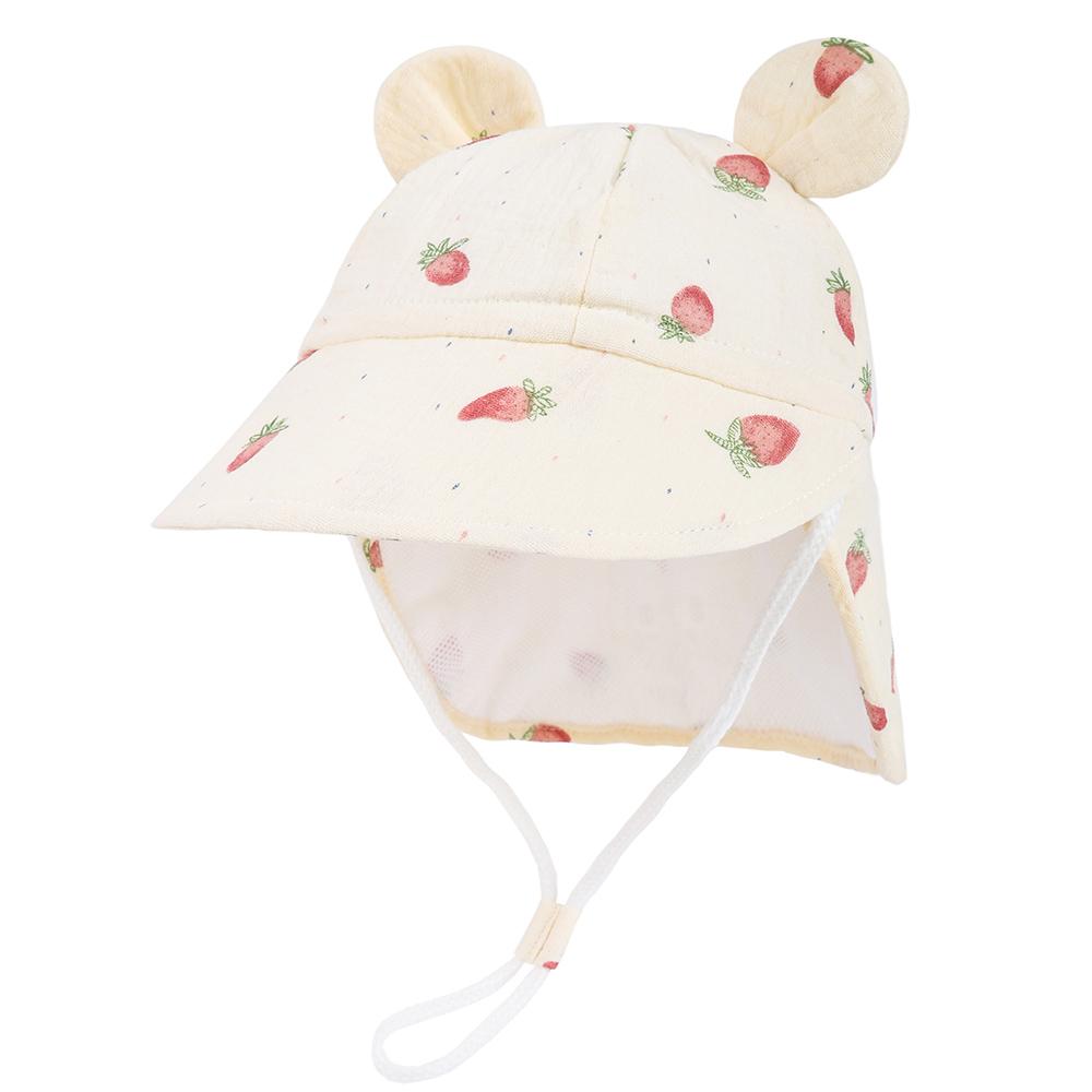 New Panama Autumn Baby Bucket Hat for Boys Girls Cartoon Breathable Mesh Children's Beach Shawl Sun Hat Kids UV Protection Cap