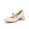 TATA/He She 2026 Spring Female Fashion Style Mary Jane Shoes