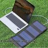 Portable Solar Panel with USB,Ideal for Outdoor Travel and Camping, Rechargeable Phone, Tablet, Fan, and Flashlight, Foldable, with Battery Pack