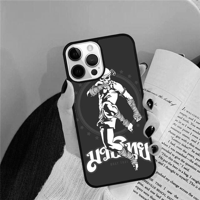 Muay Thai Knee Coque Shell For iPhone 17 Air 15 16 14 13 12 Pro Max 11 Pro Max Plus Phone Case Cover