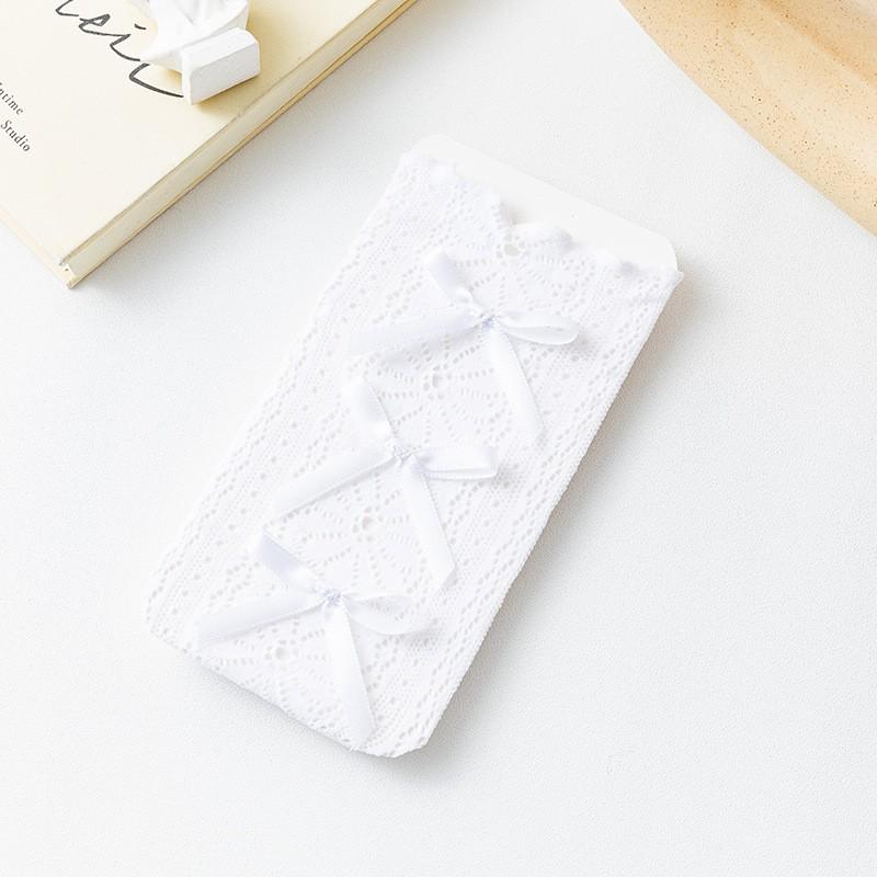 Girls' Lace Mesh Mid-Calf Princess Socks - Summer Thin Style