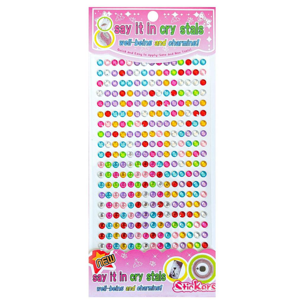 Children's 3D Princess Cartoon Diamond Gem Stickers - Cute Acrylic Crystal Toys