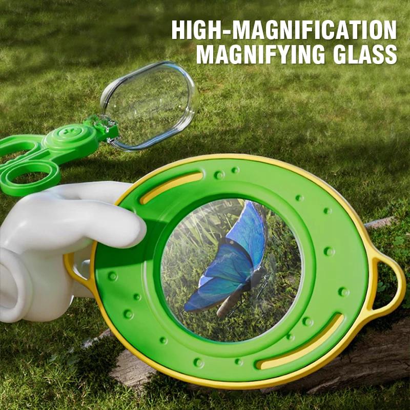 Insect Capture Cage Observation Box Butterfly Net Kids Outdoor Adventure Camping Set Kindergarten Exploration Catching Toys Gift
