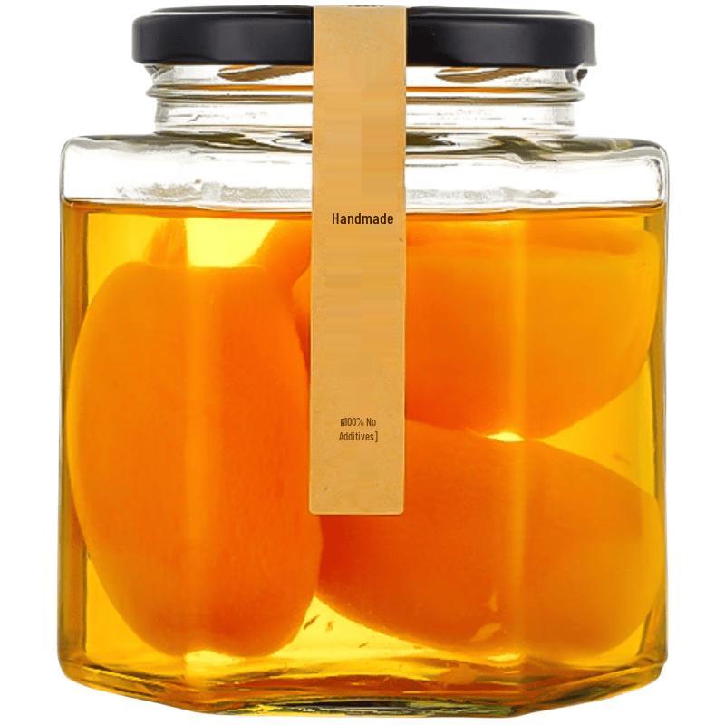 Starry House Hexagonal Glass Storage Jars (4-Pack)