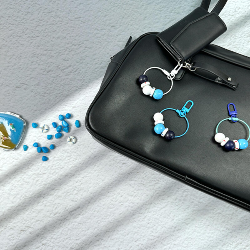 How to Make a Summer Aquamarine Keychain - 1-Person Set