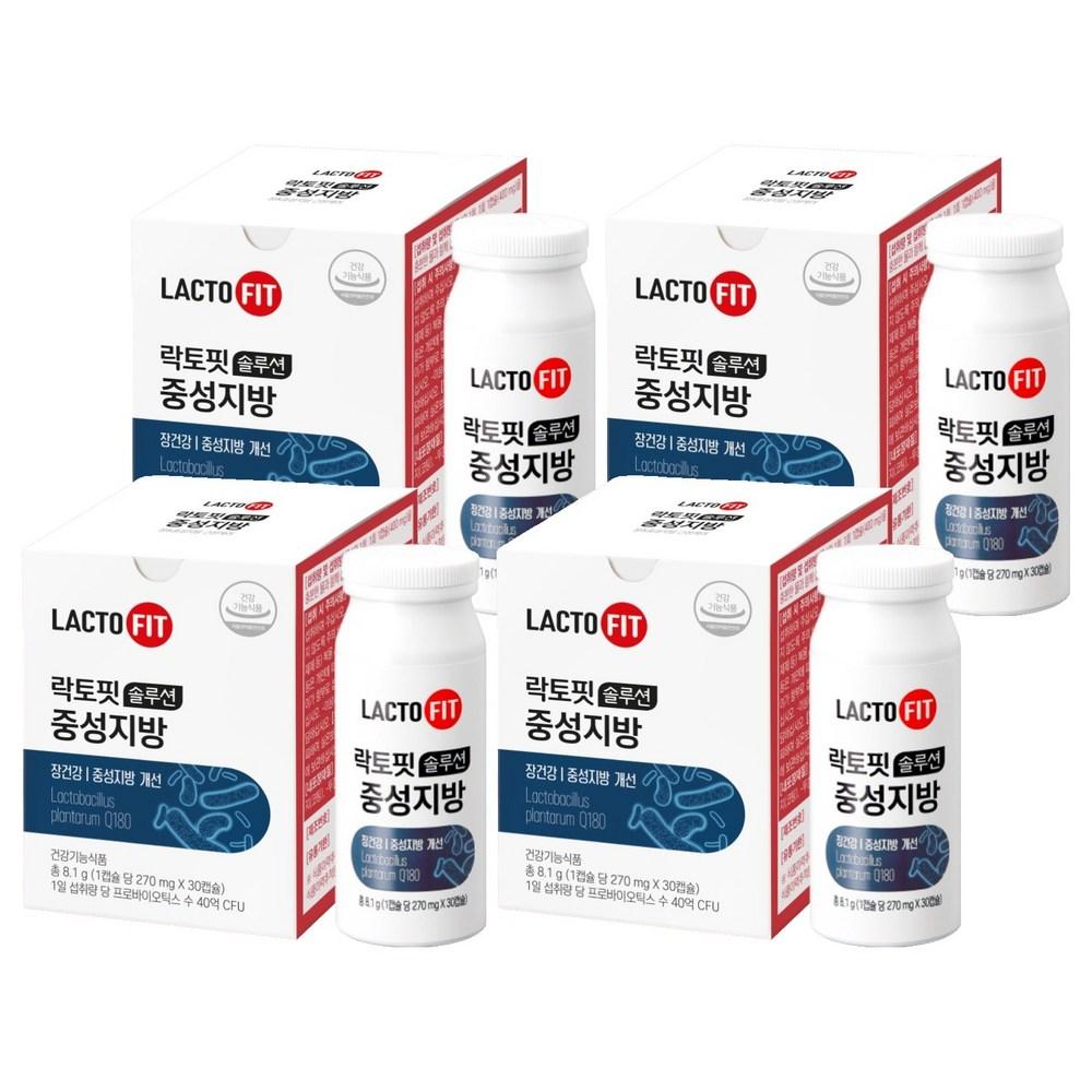 Lactofit Solution Neutral Glycerides Probiotics 8.1g 30 Tablets 4 pcs