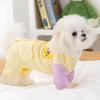 Double Cotton Soft Yarn Dog Teddy Bear Spring and Summer Thin Breathable Four-legged Belly Coat Puppy Kitten Pet Clothes