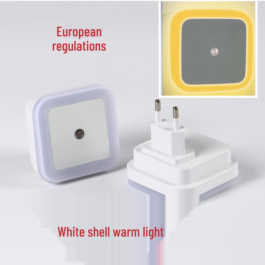 Smart LED Night Light with Dual Standard Socket and Energy-Saving Sensor