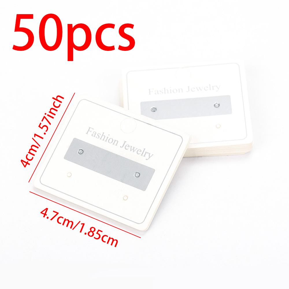 Kraft Paper Jewelry Card for Earrings and Necklaces - 2.5x3.5cm