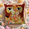P-Paprika Cushion Cover Natural Linen Organic Fabric Double-Sided Printing Sofa Home Decor Gift Pillow Cover