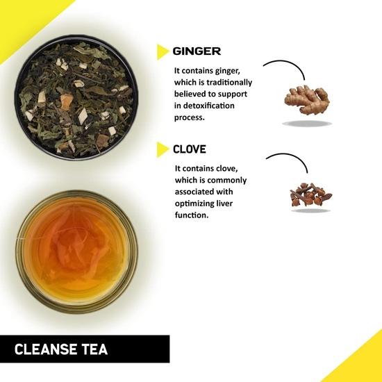 TEACURRY Cleanse Tea (200 Grams Loose) - Natural Herbal Tea for Liver Wellness, Quit Drinking Habit and Promotes Liver Wellness