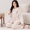 Winter Pajamas Women'S Coral Fleece Fleece Thickened Autumn And Winter Flannel Age-Reducing Loungewear Winter