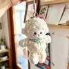 Creative Fluffy Sheep Keychain Soft Plush Sheep Doll Lamb Stuffed Doll Holiday Decoration