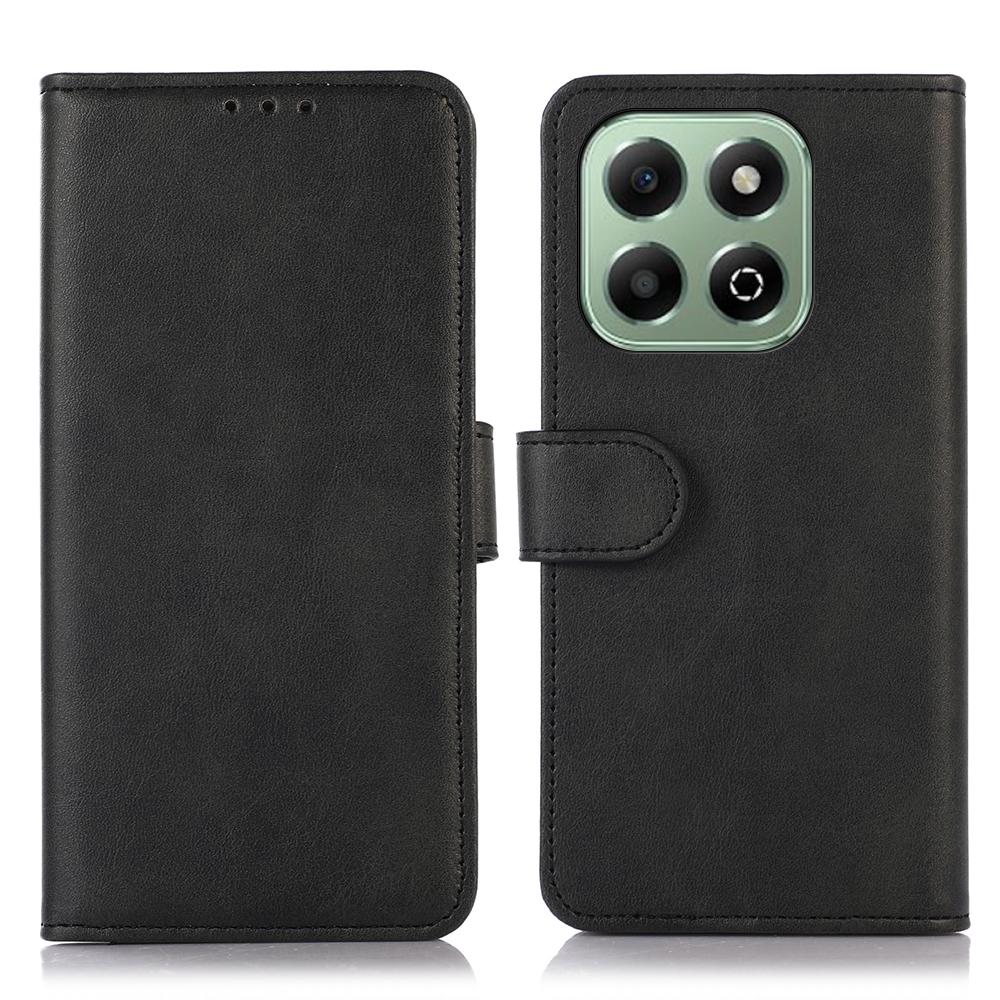 

For Honor X6b 4G Case Cowhide Texture Leather Wallet Phone Cover with Stand D