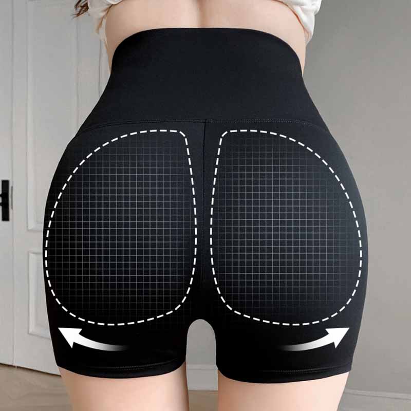 Pantaloni estivi sottili a tre punti Abbigliamento esterno antiriflesso da donna Sollevamento della pancia Pantaloncini da yoga con fondo per Barbie da equitazione