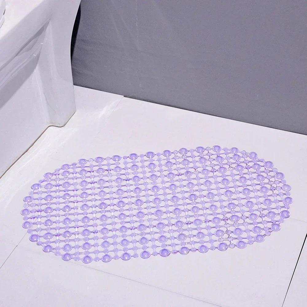 PVC Anti-skid Bath Mats Soft Shower Mat Massage Mat with Suction Cup Non-slip Bathtu Bath Mat Bathroom Accessories