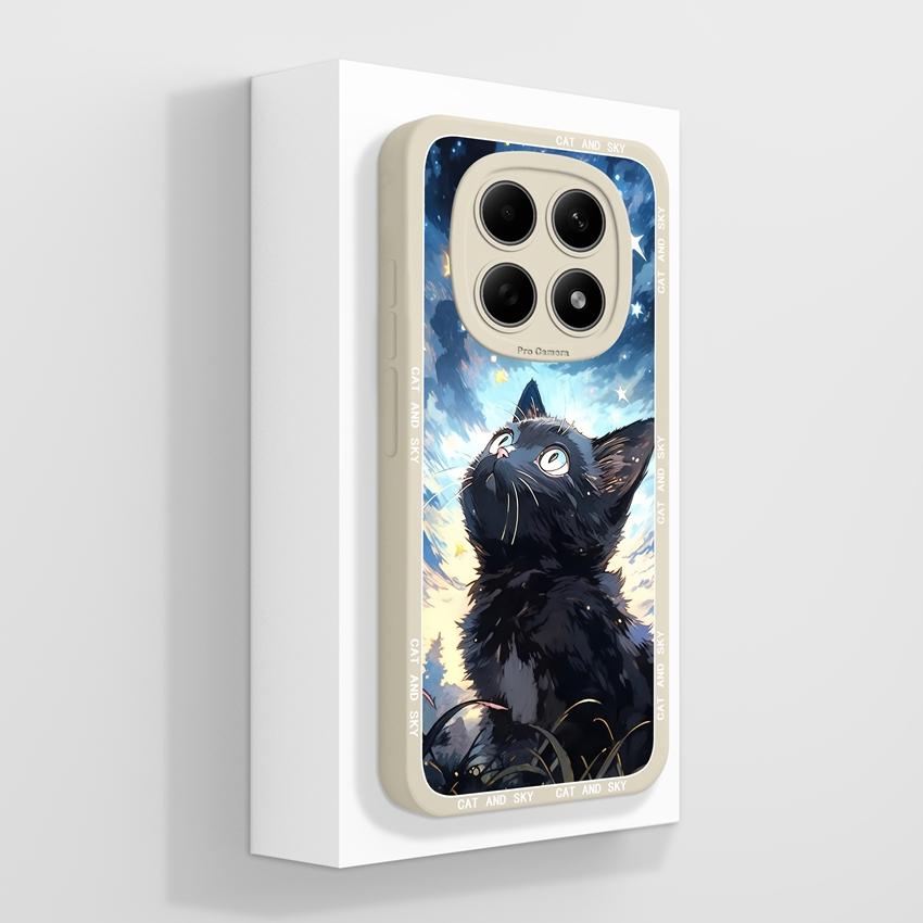 Per Custodia Redmi Note 15 Pro 4G 5G Note 15 15Pro+ 15R Cover Telefono Gatto Carino Silicone Liquido Morbido Paraurti Protettivo per Redmi Note15 Pro Guscio Leggero