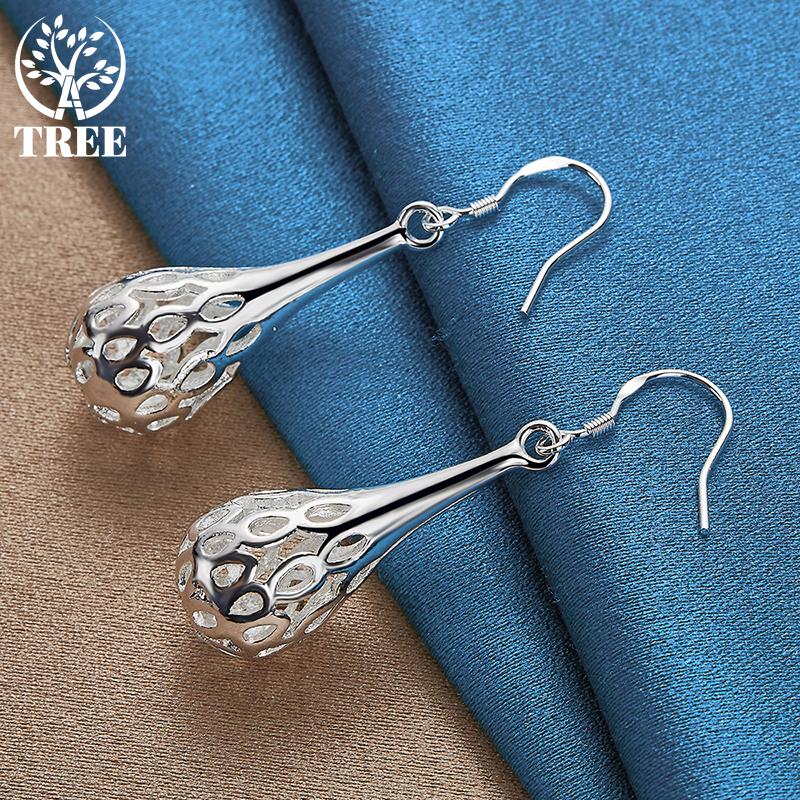 Bijuterii cu picături de apă/cercei cu picătură de ploaie din argint 925