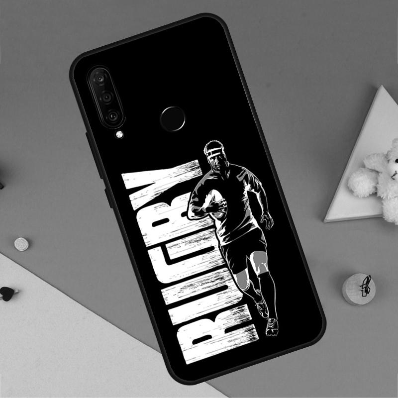 Rugby For Huawei P30 P40 Lite P60 Pro Nova 7i 8i 11i 12i 12s 10 9 SE Y90 Y60 Y70 Y72 Y61 Y91 Case