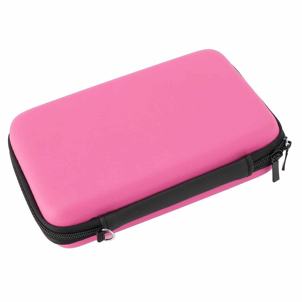 Game Console Carrying Case Portable with 8 Game Slot Inner Pocket Hard Shell Travel Protective Case