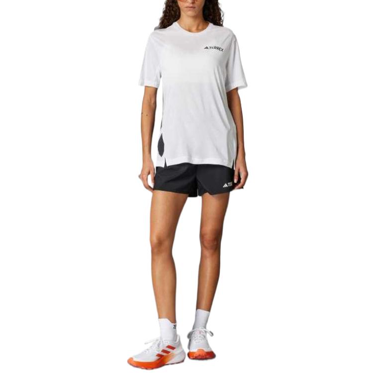 Adidas Climacool Soft Comfortable Moisture-Wicking Breathable Short Sleeve T-Shirt Women Tops White JN8140