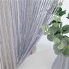 Luxury Glitter String Door Curtain Beads Room Dividers Beaded Fringe Polyester Fabric Shiny Tassel Line Curtains Window Panel Valance Wedding DIY