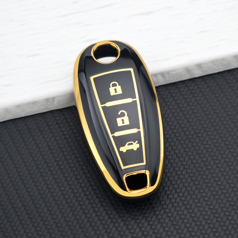 Key Cover Case Key Chain For Suzuki Baleno Ertiga Ciaz Ignis Kizashi Swift SX4 S-Cross Vitara TPU Car Smart Key Case Protector