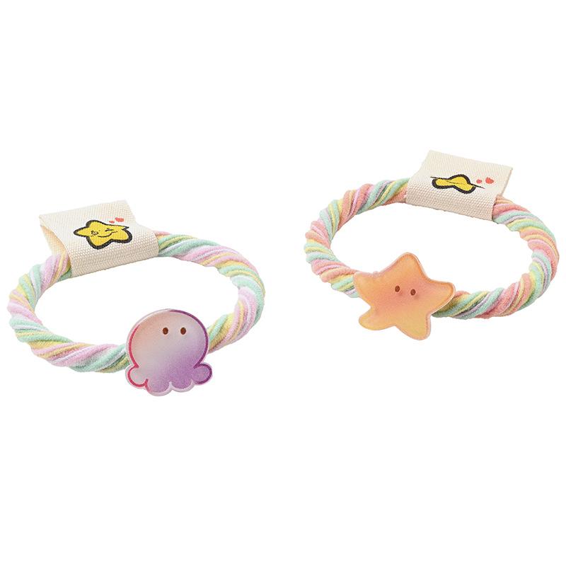 

Colorful Starfish Hair Ties: High-Elastic Scrunchies for Girls Octopus Colorful Hair Tie
