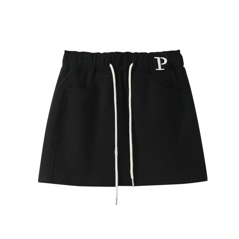 Spice Girl Sports Short Skirt Women's Summer High Waist Loose Skirt Casual Wide Leg Pants Bathroom Skirt Hip Wrap Skirt