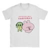 Unisex T Shirt Asamimichaan Cute Asamimi Pink Chilling With Blue T Shirts Popular Summer Tee Shirt Cotton Tops Plus Size 6xl