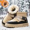 High-top snow boots winter new outdoor casual velvet thickened warm thick-soled non-slip cotton shoes